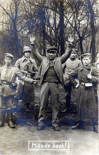 A Spartacist arrested by the reactionaries in 1919